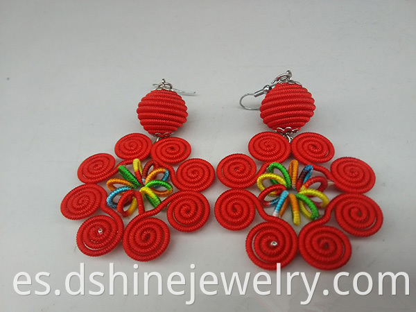 Multicolor Ethnic Handmade Thread Earring